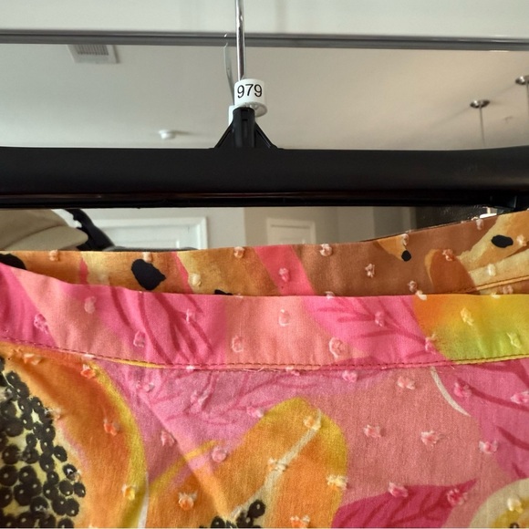 Farm Rio Twice the Prints Midi Skirt Size XS
Color Pink Yellow - Picture 5 of 7